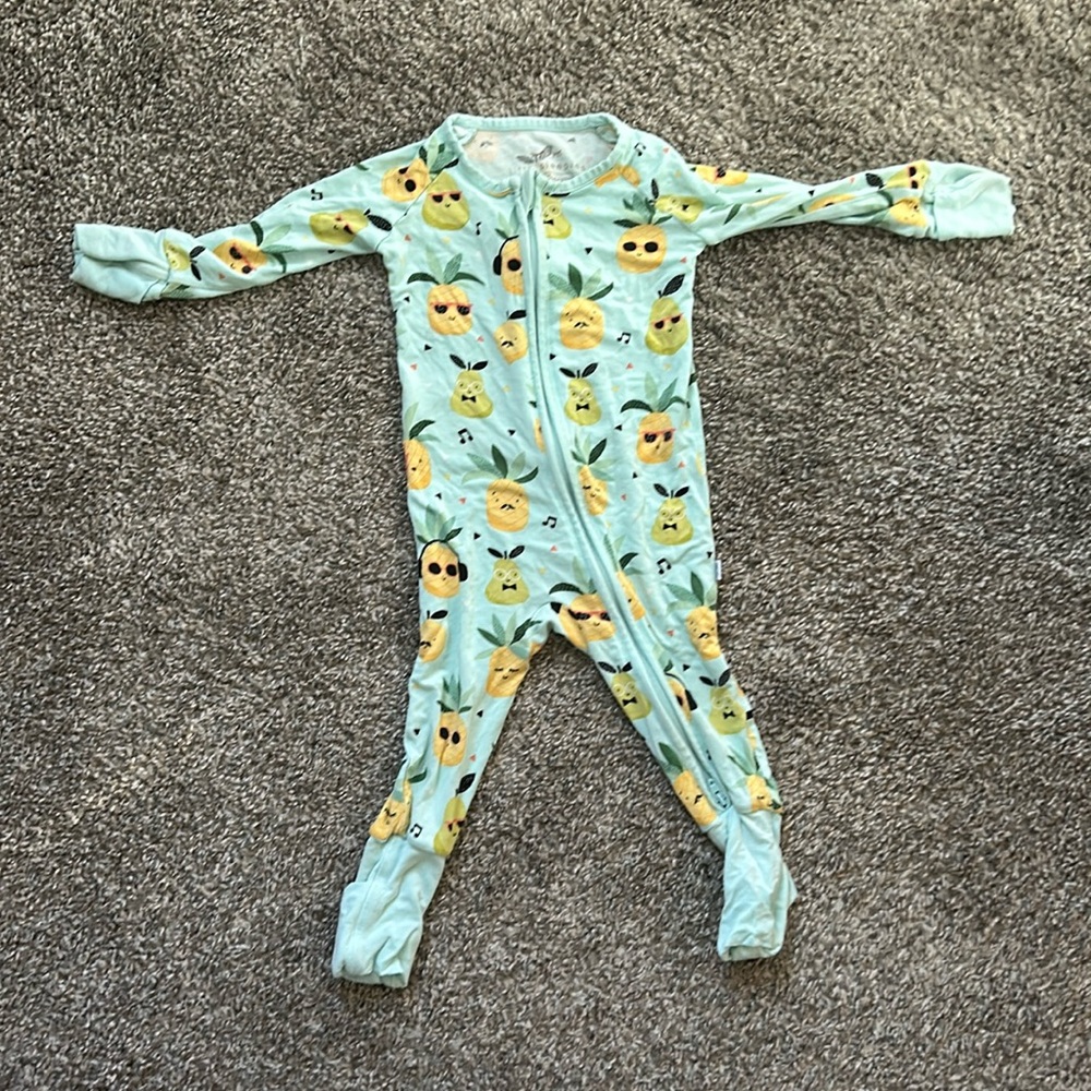 Little Sleepies | Pineapple Jams Bamboo Zippy 3-6 months